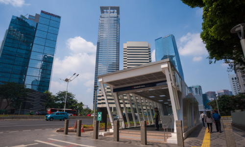 MRT Station nearby thamrin nine office tower