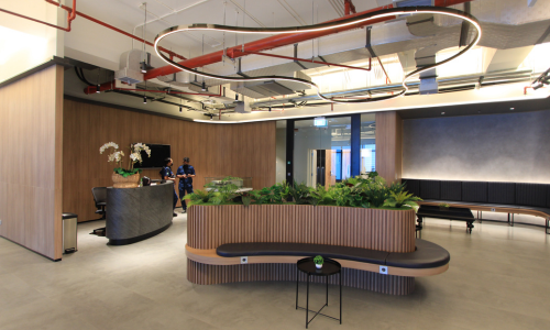 Workspace area at thamrin nine office tower