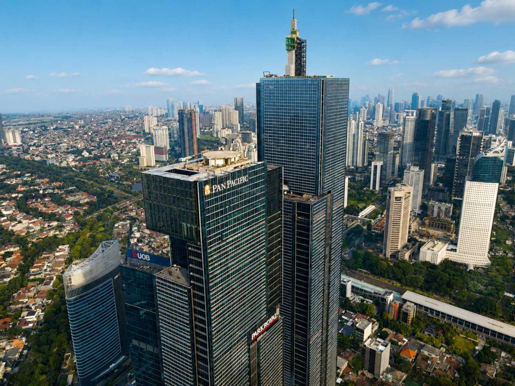 Thamrin Nine column-free office floor planning concept