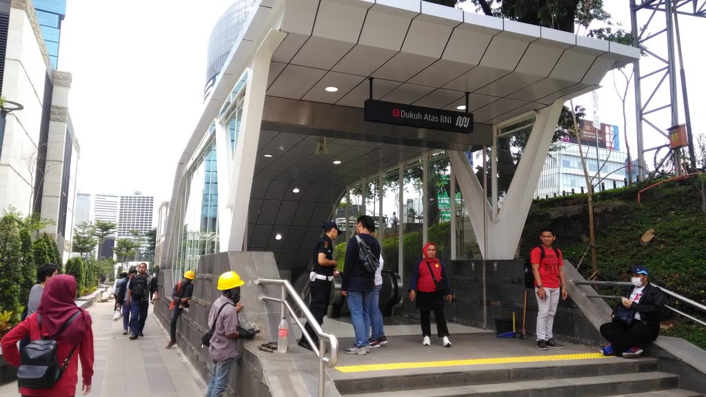 MRT Jakarta Dukuh Atas station near Thamrin Nine Complex